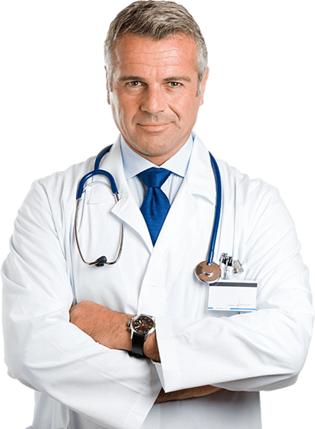 Old man Doctor portrait profile
