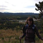 a woman hike