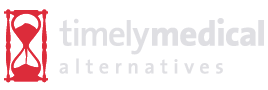 Timely Medical Logo White